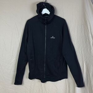 Jottnar men’s technical fleece hooded jacket black size xl